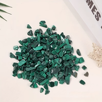 Pierres de malachite verte naturelle, éclats irréguliers, pierres roulées, gravier de pierres précieuses en vrac, cristaux non percés pour la fabrication de bijoux DIY et l'art en résine