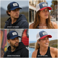 Casquette de camionneur personnalisée, 2 couleurs, dos en maille, logo brodé, visière incurvée, casquette de baseball réglable, vente en gros, OEM, faible MOQ