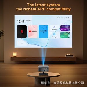 โปรเจคเตอร์ 2026 Cross-border eHome B1, โปรเจคเตอร์พกพาขนาดเล็กสำหรับใช้ในบ้าน ความละเอียด Ultra HD 1080P เชื่อมต่อ WIFI - Product Image 2