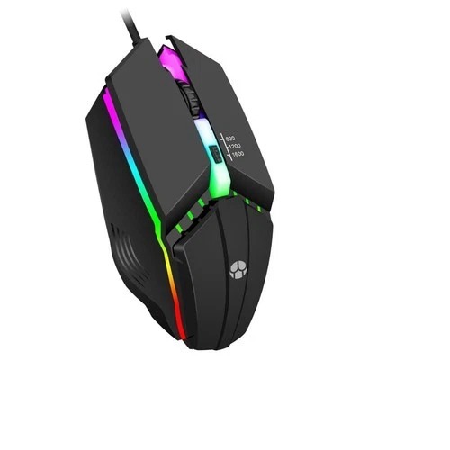 Wired Mouse Kit with Silence Button Compatible with PC/Mac & Windows/Linux Gaming for Gamer FPS
