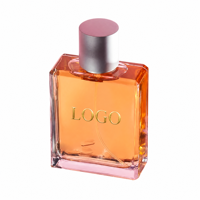 Flacon de parfum en verre rond haut de gamme de 35 ml, 50 ml, 100 ml, avec pulvérisateur à pompe, impression sérigraphique L, échantillon personnalisé en gros pour usine de parfums.