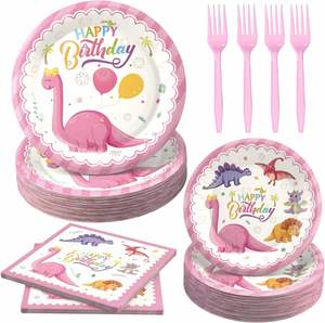Hot Selling 9-Inch Modern Style Disposal Paper <b>Plate</b> Pack with CMYK 9 Theme for Party Decorations and Birthday Holidays - Product Image 2