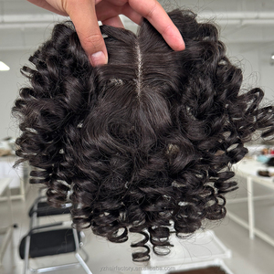 Topper personnalisé de qualité supérieure, 100% cheveux humains vierges européens, mono toupee pour femmes, 16 pouces - Product Image 4