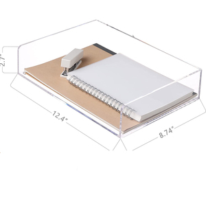 <span class=keywords><strong>Plateau</strong></span> à lettres en acrylique empilables, pour <span class=keywords><strong>bureau</strong></span>, organisateur <span class=keywords><strong>de</strong></span> fichiers <span class=keywords><strong>de</strong></span> <span class=keywords><strong>bureau</strong></span>, <span class=keywords><strong>plateau</strong></span> en papier Vertical transparent à 2 niveaux, table pliable et transparente, bon marché - Product Image 2