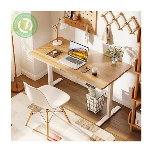 Ergonomic Electric Computer Desk Modern Design table Adjustable Height Foldable Wooden Office Furniture Factory Price
