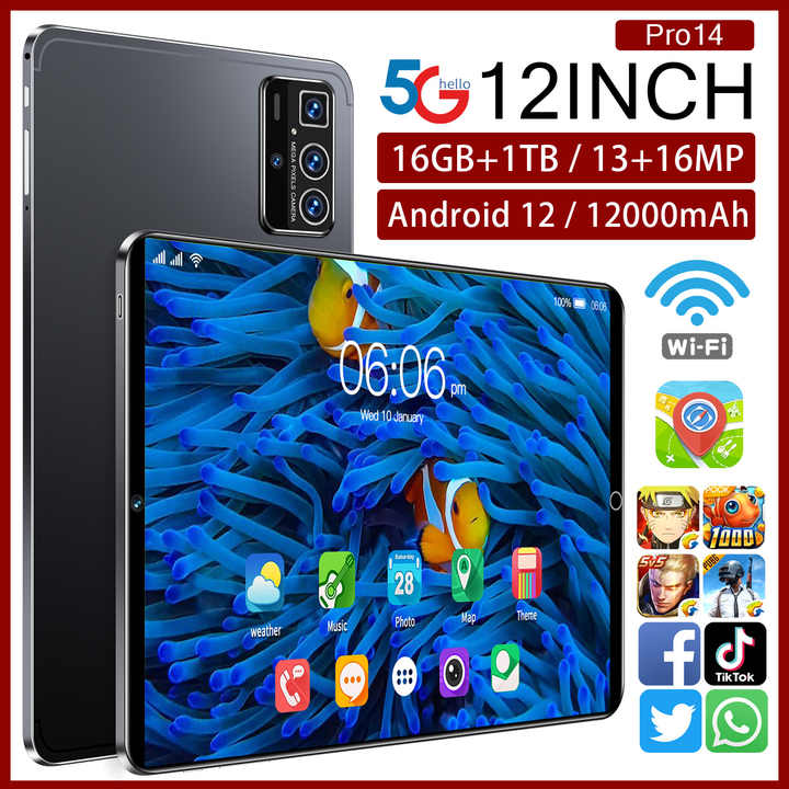 Bestselling High Quality 14pro Tablet - 16GB RAM, 1TB ROM