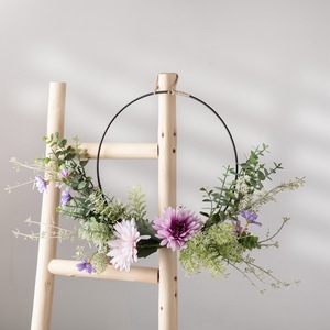 Guirlande de fleurs artificielles Tongen, semi-cercle, fleurs violettes et roses, décoration murale pour mariage et maison, CF01157 - Product Image 1