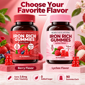 Gomitas con Hierro de Fórmula Personalizada con Sabores Naturales de Frutas, Fórmula Sin Azúcar para el Bienestar y la Vitalidad Diarios, Marca Privada - Product Image 3
