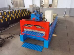 Huatong golfplaten- en dakpanvormmachine 5,5 kW motor Delta PLC voor stalen dakpannen (0,3-0,8 mm rolhoogte) - Product Image 2