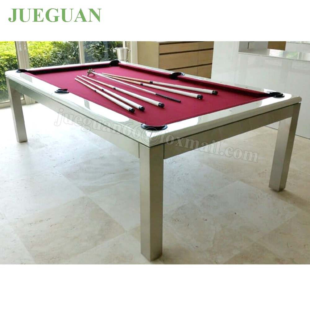Нержавеющая сталь готовой 7ft камень на бильярдные столы с покрытием из шиферного сланца с откидным верхом бильярдный стол с обеденной крышки