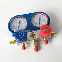 Manomètre à air sous vide en laiton réfrigérant Test Manomètre Meter Ac Manifold Gauge Set