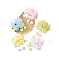 Mignon Pendentif de Sac à Dos et Porte-clés en Peluche Ange Nuage Couineur, Vente en Gros, Breloque Poupée, Petit Cadeau pour Couple