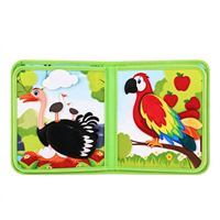 Nouvelle conception, série d'animaux verts Montessori, livre silencieux, tableau d'activités en feutre, jouet préscolaire pour garçons et filles