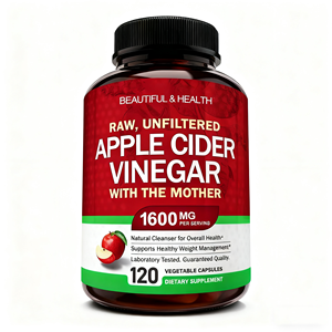 Oem/odm simming תפוחים חומץ קפסולות ניהול אובדן משקל acv קפסולות עם ויטמין d3 & אבץ תוספת גוף טבעוני אבץ - Product Image 1