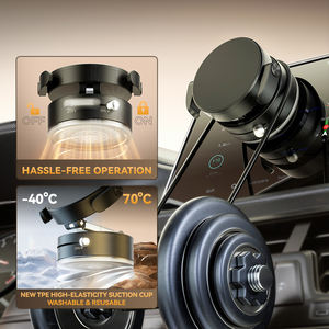 Nuovo Supporto Magnetico Pieghevole Portatile a Doppia Faccia per <span class=keywords><strong>Telefono</strong></span> 2025, Supporto Magnetico Regolabile per Cellulare con Ventosa in Materiale ABS - Product Image 5