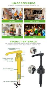 Bomba Dosificadora de Jarabe de Leche y Té de PP de Grado Alimenticio Recargable, Suministro Directo de Fábrica, 28/400, Compatible con Botellas de Jarabe Torani para Dispensador de Líquidos - Product Image 4