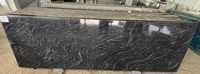 Dalles de granit noir exotique à veines rouges, polies, écologiques, en pierre naturelle, pour îlots de cuisine, comptoirs et murs décoratifs – Vente en gros