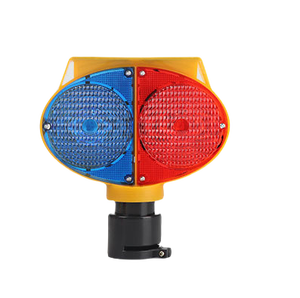 A doppio lato a energia solare barricata a LED leggera traffico stradale intelligente conica avviso luce lampeggiante 1000M notte - Product Image 2