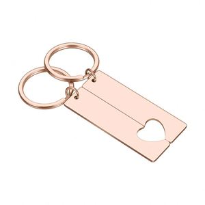 Fashion Waterproof <b>Mirror</b> Polished Blank Joint <b>Irregular</b> Shape Stainless Steel Keychain with Engraved Letters DIY - Product Image 4
