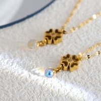 Collar con Logotipo Personalizado del Fabricante, Collar de Acero Inoxidable Resistente al Agua y al Deslustre, Chapado en Oro de 18k con Forma de Corazón para Mujer