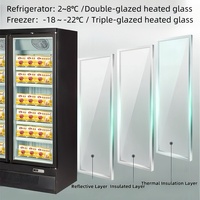 Refroidisseur de boissons commercial à 9 Offre Spéciale Réfrigérateur à porte en verre verticale avec refroidisseur de refroidissement Affichage des boissons en magasin Source d'alimentation électrique