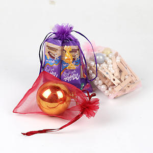 5x7cm, 7x9cm, 9x12 Cm, 10x15 Cnm, 13x18 Cm, 15x20cm 20x30 cm <span class=keywords><strong>Bolsas</strong></span> de <span class=keywords><strong>organza</strong></span> Bolsa de regalo Bolsa de malla con cordón Colores mezclados - Product Image 4