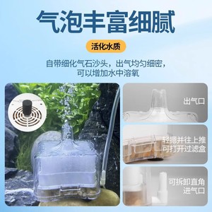 Filtre d'aquarium miniature Siyuan avec éponge, filtration biologique pour la purification de l'eau des aquariums - Product Image 5