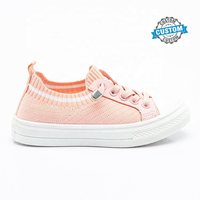 Vente chaude Enfant Tricoté Chaussette Supérieure Baskets Softy Anti-glissant Respirant Enfants Chaussures