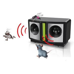 Répulsif Électronique <span class=keywords><strong>Anti</strong></span>-Nuisibles d'Intérieur : Piège à Mouches, Souris et Rats Intelligent à Ultrasons, Électrique sur Piles - Product Image 1