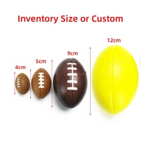 Vente en gros, balles éponge colorées personnalisées, mini ballon de football en mousse pour enfants, mini ballons de football de table, mini ballons de rugby en mousse souple