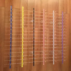 YTZ A2021 wholesale factory direct sale Single row acrylic glasses display rack rod on Wall