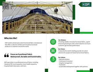 Nhiệm Vụ Nặng Nề Bạt PVC Chống Cháy PVC Tráng Bạt Vải Không Thấm Nước Vinyl Xe Tải Vải Với Logo In Ấn - Product Image 2