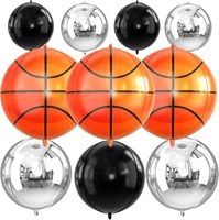 Fußball Basketball Ballon-Bouquet-Set Fußball-Latex und Explosionsstern-Folienballons für Jungen Sport-Geburtstagsparty-Zubehör