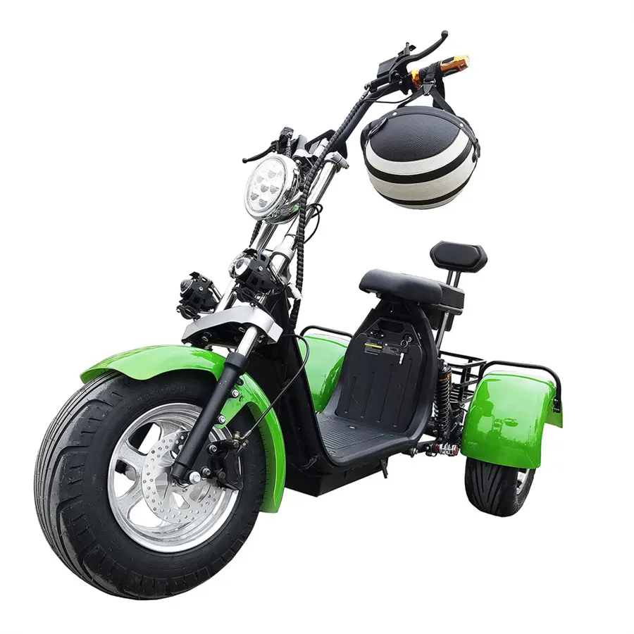 2000w High-performance Motor 60v 30ah Lithium Battery Citycoco Two Wheel Electric Tricycle Scooter Germany With Storage Basket