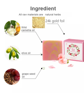 24K Vàng Vitamin E Xà Phòng Thanh Thuần Chay Công Thức Có Thể Hình Lá Hữu Cơ Chống Lão Hóa Handmade Xà Phòng Cho Khuôn Mặt Chăm Sóc Cơ Thể - Product Image 2