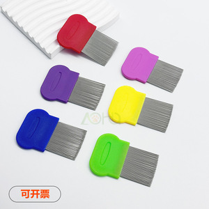 Flea Comb Stainless Steel <b>Pet</b> Grooming Tool For Dog With Long Needles - Product Image 5