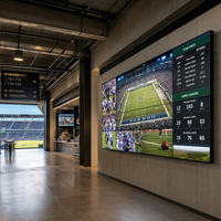 Layar Video Wall Digital Signage LCD Indoor 55/46 Inci Paling Populer dengan Resolusi 1920x1080 Garansi 5 Tahun Warna Putih Krem