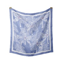Foulard carré 100 % pure soie de mûrier 45x45 cm, été, décontracté, pour femmes et hommes, en soie naturelle sergée, imprimé numérique, multifonctionnel
