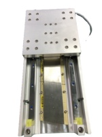 Mesa de máquina de grabado de metal pequeña con guía lineal deslizante de aluminio, husillo de bolas, etapa lineal motorizada, precisión de 2um, certificación CE