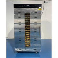 Déshydrateur à 24 plateaux en acier inoxydable pour petites entreprises, capacité de 20-25 kg par lot, adapté aux fruits et légumes, 220v-240v