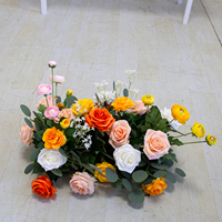 LFB26043-2 Mini-ramure de fleurs artificielles en forme de rose pour bouquet de mariage, centre de table, décoration de fête à domicile