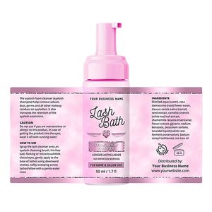 Lash Bath Eyelash Foam Cleanser 50ml For Home & Salon Use No Irritation Longer Lasting Lashes - Product Image 2