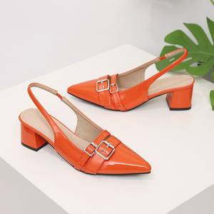 Nuovi <span class=keywords><strong>Sandali</strong></span> Estivi da Donna 2025 Versatili con <span class=keywords><strong>Tacco</strong></span> Alto e Cinturino Posteriore, Comodi, Traspiranti, a Punta, con <span class=keywords><strong>Tacco</strong></span> Grosso, di Tendenza - Product Image 4