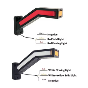 Feu de position latéral universel à LED néon 12V 24V pour camion et remorque, étanche, ambre, rouge, blanc - Product Image 2