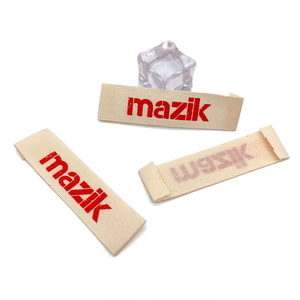 Custom Soft Cotton Ribbon Printed logo <strong>Name</strong> Collar Label T-shirt Garment Main Label <strong>Tags</strong> - Product Image 5
