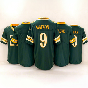 Camiseta Deportiva Verde Americana con Estampado para Estilo, Personalizable con Nombre y Número, Uniforme de Equipo para Aficionados y Entrenamiento, Unisex - Product Image 1