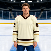 Jersey Hoki Kustom Logo Grosir Berkualitas Tinggi, Seragam Hoki Roller Pria, Jersey Hoki Sublimasi Pewarna untuk Pemain Hoki
