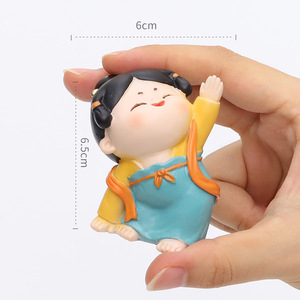 ตุ๊กตาเรซิ่นสไตล์ราชวงศ์ถัง งานแฮนด์เมด ของตกแต่งบ้าน ชุดของขวัญ - Product Image 4