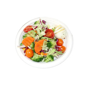 Assiettes à gaufres <span class=keywords><strong>jetables</strong></span> de 9 pouces du fabricant, assiettes à fruits et desserts biodégradables pour apéritifs, plateau de service vintage - Product Image 4