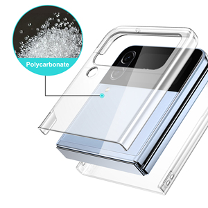 Custodia Rigida Trasparente per Samsung Galaxy Z <span class=keywords><strong>Flip</strong></span> <span class=keywords><strong>5</strong></span>, Z <span class=keywords><strong>Flip</strong></span> 6, Z <span class=keywords><strong>Flip</strong></span> 4 - Cover Pieghevole in PC - Product Image 4